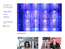 Tablet Screenshot of chrisevargas.com
